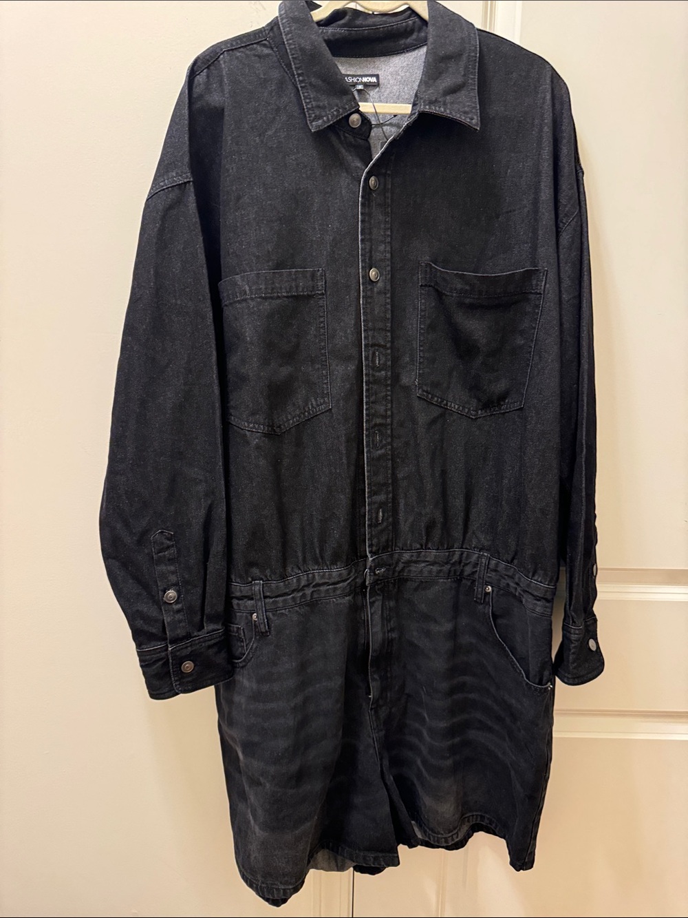 New Fashionova Women Black denim Romper